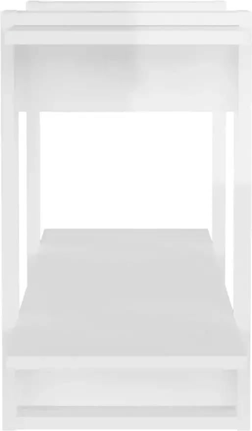 VidaXL -Boekenkast-100x30x51-cm-bewerkt-hout-hoogglans-wit - Foto 4