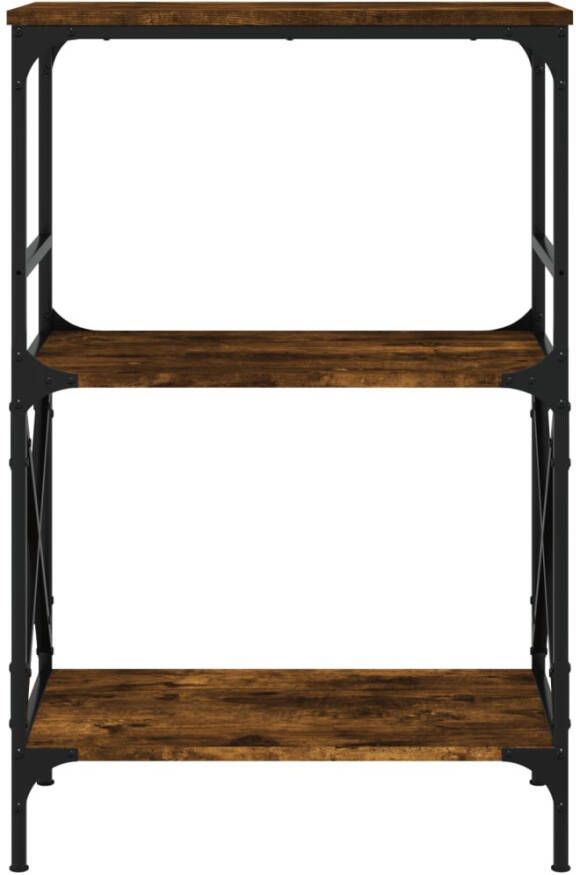 VidaXL -Boekenkast-3-laags-59x35x90 5-cm-bewerkt-hout-gerookt-eiken - Foto 2