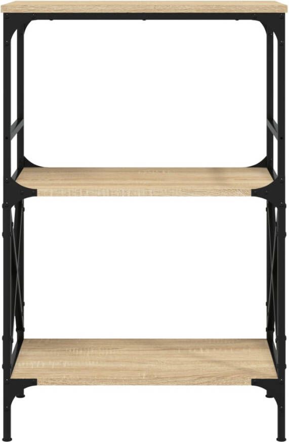 VidaXL -Boekenkast-3-laags-59x35x90 5-cm-bewerkt-hout-sonoma-eiken - Foto 4