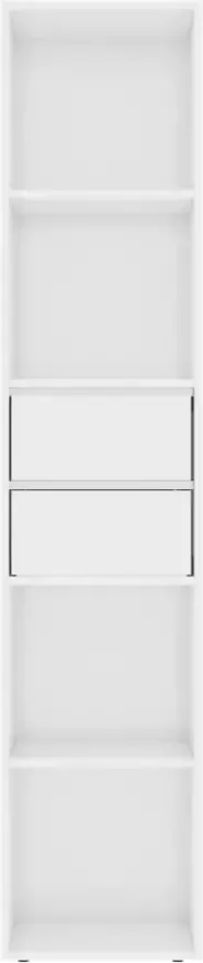 VidaXL -Boekenkast-36x30x171-cm-bewerkt-hout-hoogglans-wit - Foto 3