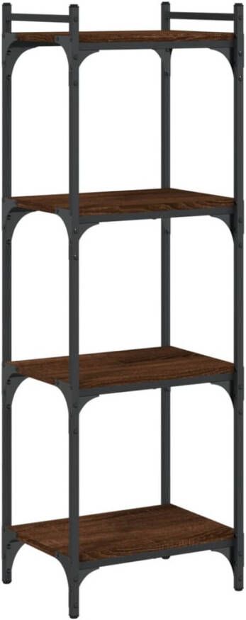 VidaXL -Boekenkast-4-laags-40x30x120-cm-bewerkt-hout-bruineikenkleurig - Foto 1