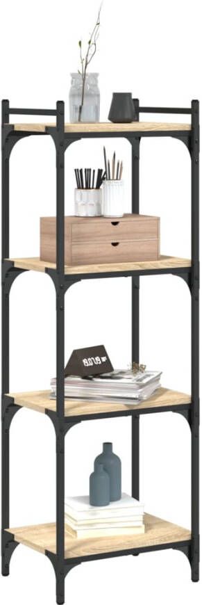 VidaXL -Boekenkast-4-laags-40x30x120-cm-bewerkt-hout-sonoma-eikenkleur - Foto 1