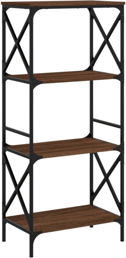 VidaXL -Boekenkast-4-laags-59x35x132-cm-bewerkt-hout-bruineikenkleurig - Foto 4