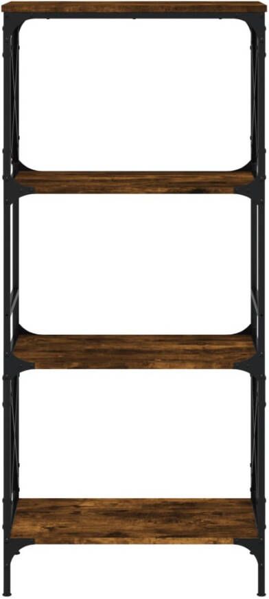 VidaXL -Boekenkast-4-laags-59x35x132-cm-bewerkt-hout-gerookt-eikenkleur - Foto 5