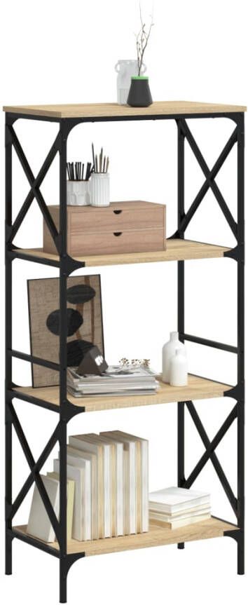 VidaXL -Boekenkast-4-laags-59x35x132-cm-bewerkt-hout-sonoma-eikenkleur - Foto 5