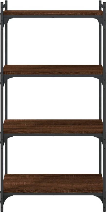 VidaXL -Boekenkast-4-laags-60x30x120-cm-bewerkt-hout-bruineikenkleurig - Foto 4