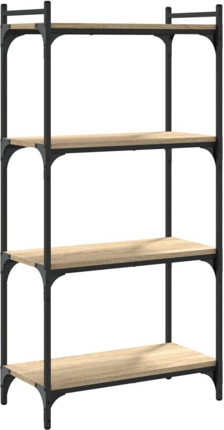 VidaXL -Boekenkast-4-laags-60x30x120-cm-bewerkt-hout-sonoma-eikenkleur