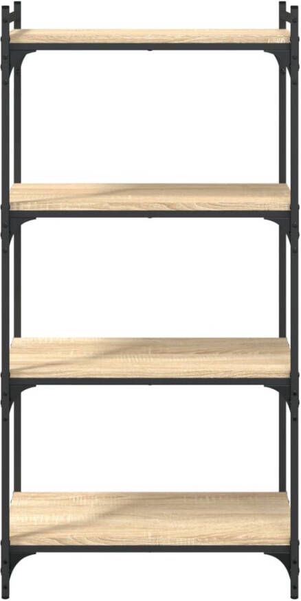 VidaXL -Boekenkast-4-laags-60x30x120-cm-bewerkt-hout-sonoma-eikenkleur - Foto 4