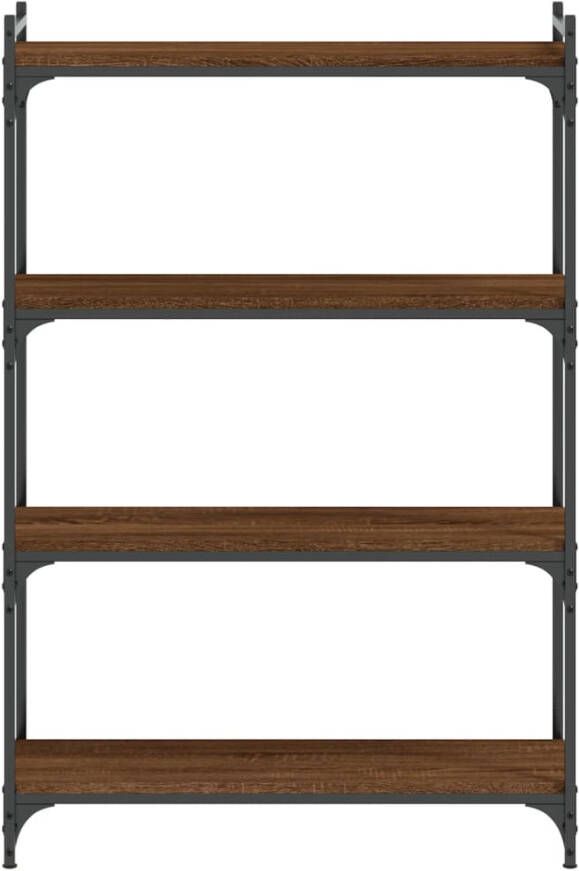 VidaXL -Boekenkast-4-laags-80x30x120-cm-bewerkt-hout-bruineikenkleurig - Foto 4