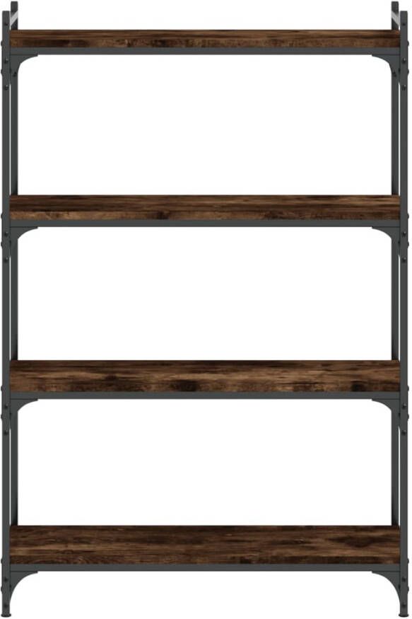 VidaXL -Boekenkast-4-laags-80x30x120-cm-bewerkt-hout-gerookt-eikenkleur - Foto 4