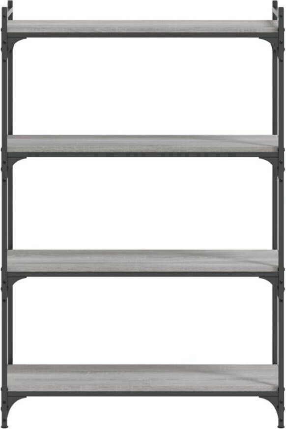 VidaXL -Boekenkast-4-laags-80x30x120-cm-bewerkt-hout-grijs-sonoma - Foto 4