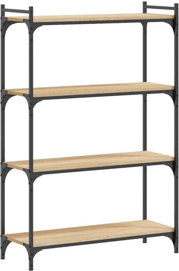 VidaXL -Boekenkast-4-laags-80x30x120-cm-bewerkt-hout-sonoma-eikenkleur - Foto 5
