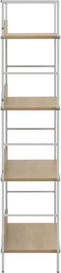 VidaXL -Boekenkast-4-schappen-60x27 6x124 5-cm-bewerkt-hout-eikenkleur - Foto 3