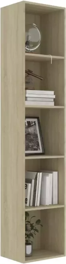 VidaXL -Boekenkast-40x30x189-cm-bewerkt-hout-sonoma-eikenkleurig - Foto 4