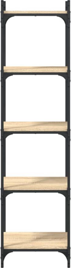 VidaXL -Boekenkast-5-laags-40x30x154-cm-bewerkt-hout-sonoma-eikenkleur - Foto 4