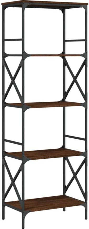 VidaXL -Boekenkast-5-laags-59x35x171-cm-bewerkt-hout-bruineikenkleurig - Foto 5