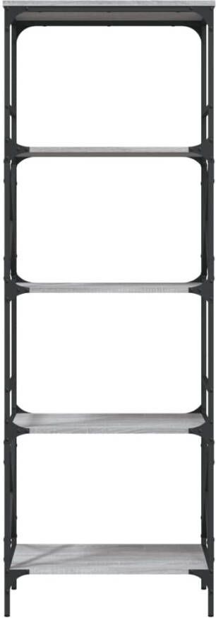 VidaXL -Boekenkast-5-laags-59x35x171-cm-bewerkt-hout-grijs-sonoma-eiken - Foto 6