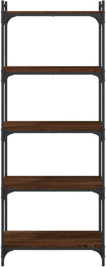 VidaXL -Boekenkast-5-laags-60x30x154-cm-bewerkt-hout-bruineikenkleurig - Foto 4