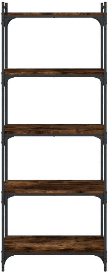 VidaXL -Boekenkast-5-laags-60x30x154-cm-bewerkt-hout-gerookt-eikenkleur - Foto 4