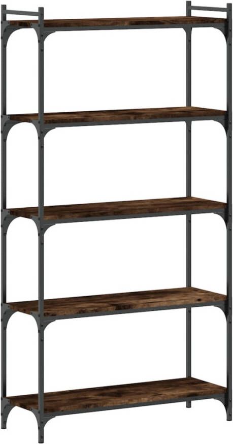 VidaXL -Boekenkast-5-laags-80x30x154-cm-bewerkt-hout-gerookt-eikenkleur - Foto 7