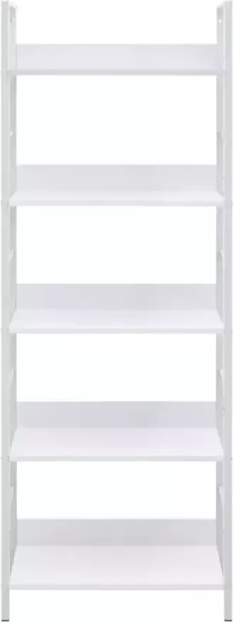 VidaXL -Boekenkast-met-5-schappen-60x27 6x158 5-cm-bewerkt-hout-wit - Foto 4
