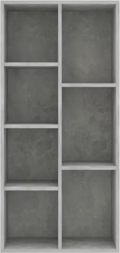 VidaXL -Boekenkast-50x25x106-cm-bewerkt-hout-betongrijs - Foto 4