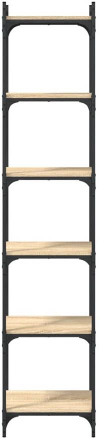 VidaXL -Boekenkast-6-laags-40-x-30-x-188-cm-bewerkt-hout-sonoma-eiken - Foto 4