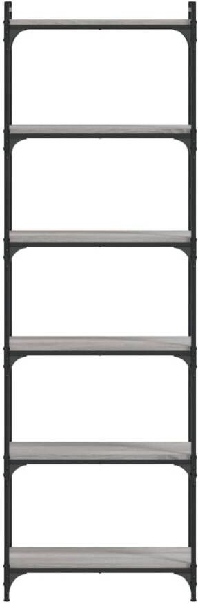 VidaXL -Boekenkast-6-laags-60x30x188-cm-bewerkt-hout-grijs-sonoma - Foto 7
