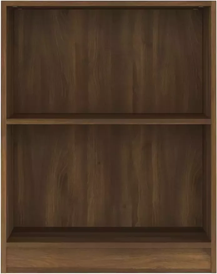 VidaXL -Boekenkast-60x24x74 5-cm-bewerkt-hout-bruineikenkleurig - Foto 3