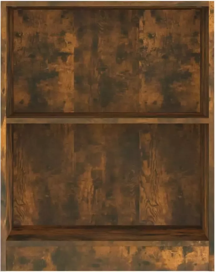 VidaXL -Boekenkast-60x24x74 5-cm-bewerkt-hout-gerookt-eikenkleurig - Foto 3