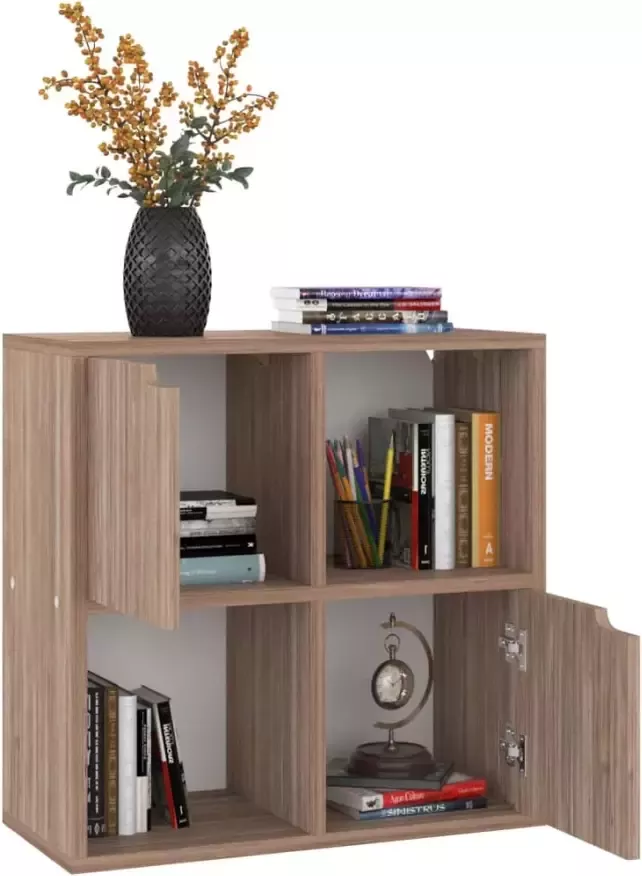 VidaXL -Boekenkast-60x27 5x59 5-cm-bewerkt-hout-grijs-sonoma-eikenkleur - Foto 3