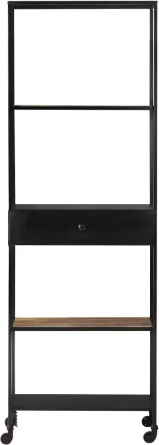 VidaXL -Boekenkast-60x35x180-cm-ruw-mangohout-en-ijzer - Foto 4