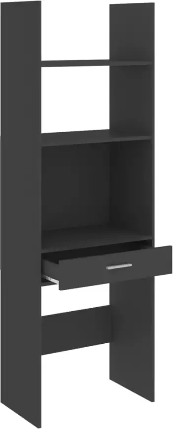 VidaXL -Boekenkast-60x35x180-cm-bewerkt-hout-grijs - Foto 1