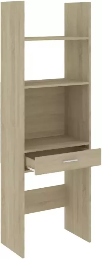 VidaXL Boekenkast 60x35x180 cm bewerkt hout sonoma eikenkleurig