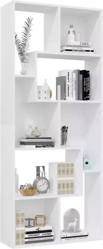 VidaXL -Boekenkast-67x24x161-cm-bewerkt-hout-wit - Foto 5