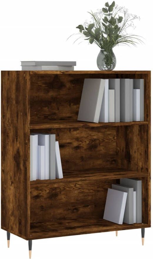 VidaXL -Boekenkast-69 5x32 5x90-cm-bewerkt-hout-gerookt-eikenkleurig - Foto 6