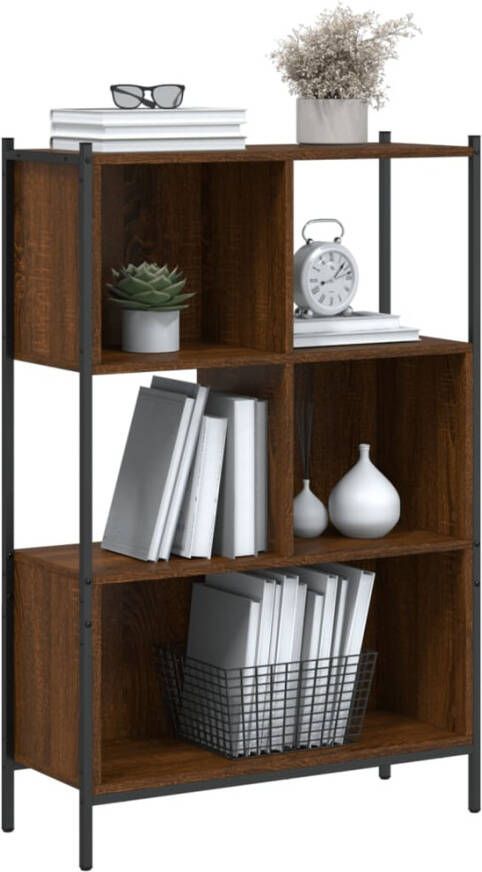 VidaXL -Boekenkast-72x28x109-cm-bewerkt-hout-bruineikenkleurig - Foto 4