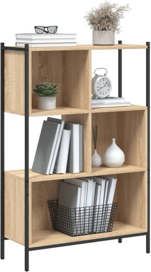 VidaXL -Boekenkast-72x28x109-cm-bewerkt-hout-sonoma-eikenkleurig - Foto 4