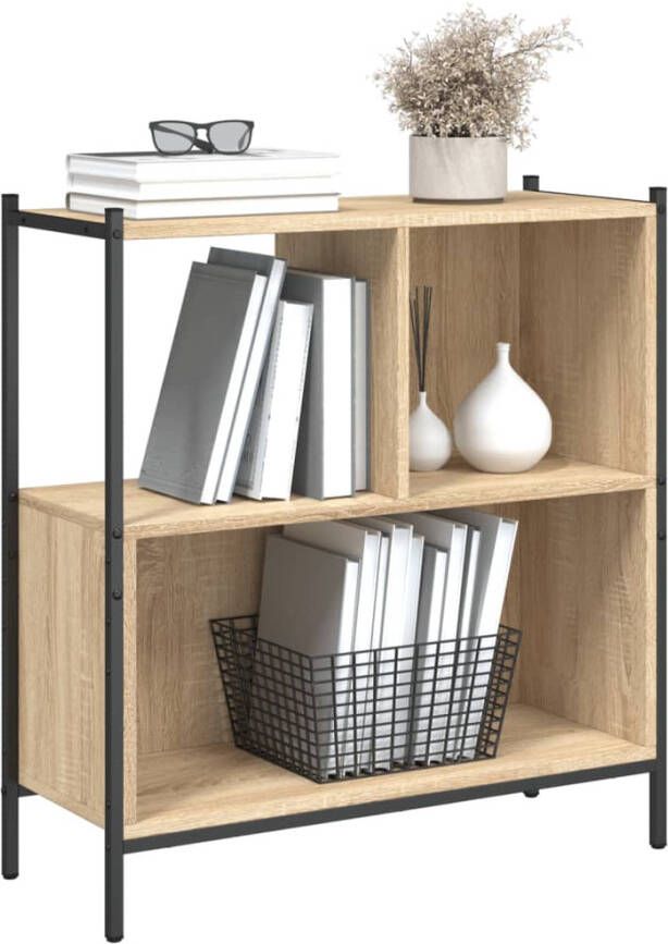 VidaXL -Boekenkast-72x28x77 5-cm-bewerkt-hout-sonoma-eikenkleurig - Foto 4