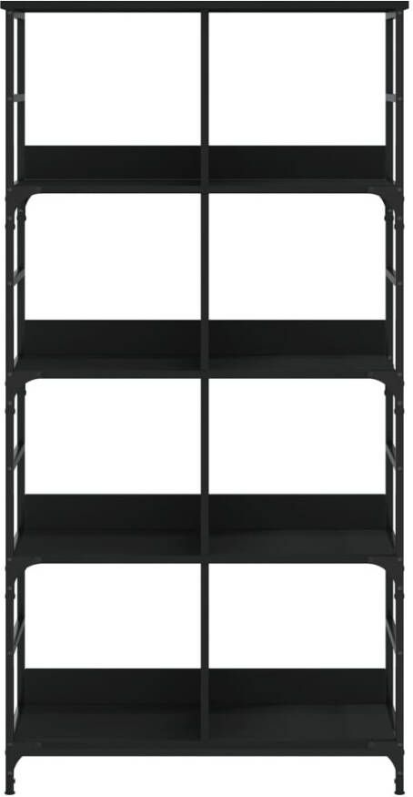 VidaXL -Boekenkast-78 5x33x153-cm-bewerkt-hout-zwart - Foto 4