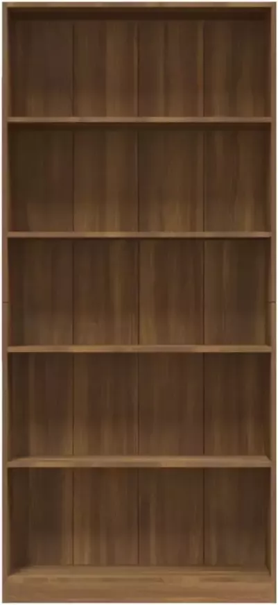 VidaXL -Boekenkast-80x24x175-cm-bewerkt-hout-bruineikenkleurig - Foto 3