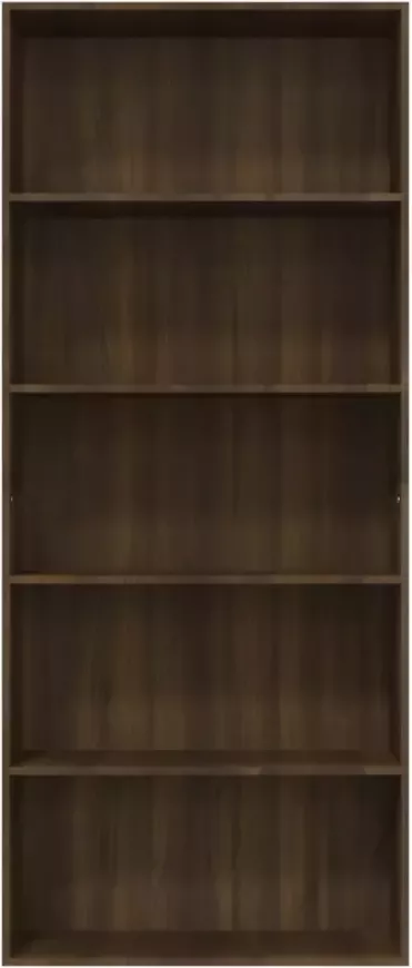 VidaXL -Boekenkast-80x30x189-cm-bewerkt-hout-bruineikenkleurig - Foto 3