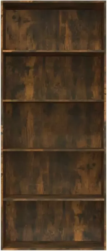 VidaXL -Boekenkast-80x30x189-cm-bewerkt-hout-gerookt-eikenkleurig - Foto 4