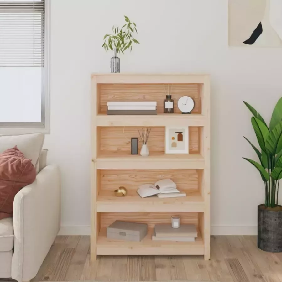 VidaXL -Boekenkast-80x35x126-cm-massief-grenenhout