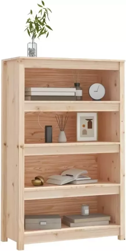 VidaXL -Boekenkast-80x35x126-cm-massief-grenenhout - Foto 4