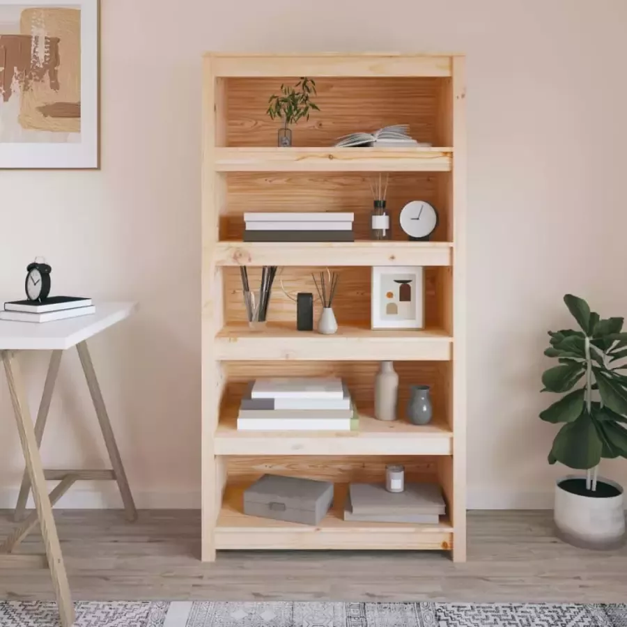 VidaXL -Boekenkast-80x35x154-cm-massief-grenenhout - Foto 2