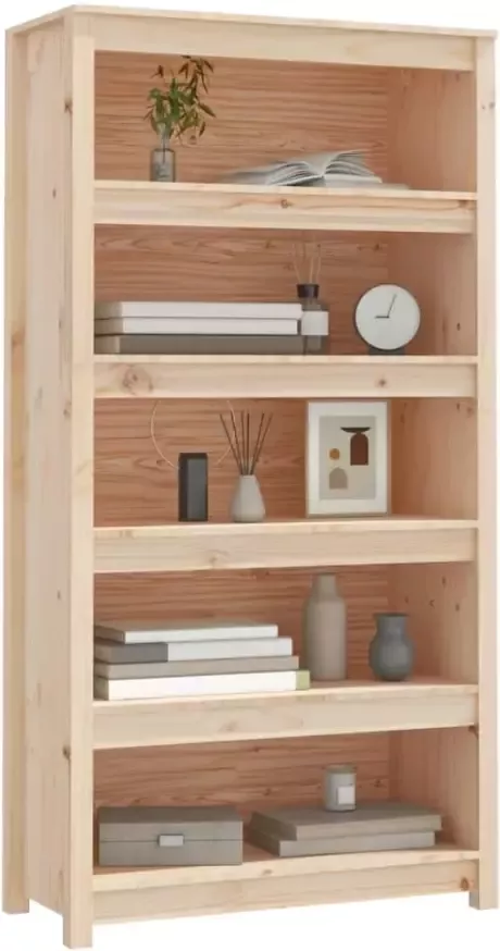 VidaXL -Boekenkast-80x35x154-cm-massief-grenenhout - Foto 4