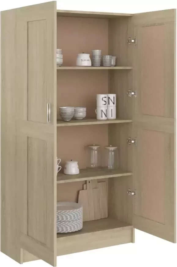 VidaXL -Boekenkast-82 5x30 5x150-cm-bewerkt-hout-sonoma-eikenkleurig - Foto 2