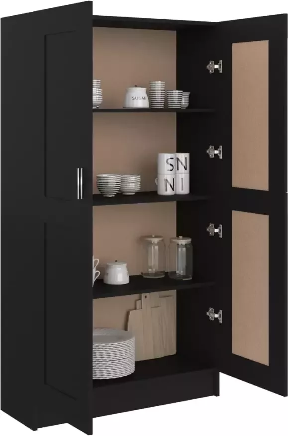 VidaXL -Boekenkast-82 5x30 5x150-cm-bewerkt-hout-zwart - Foto 2