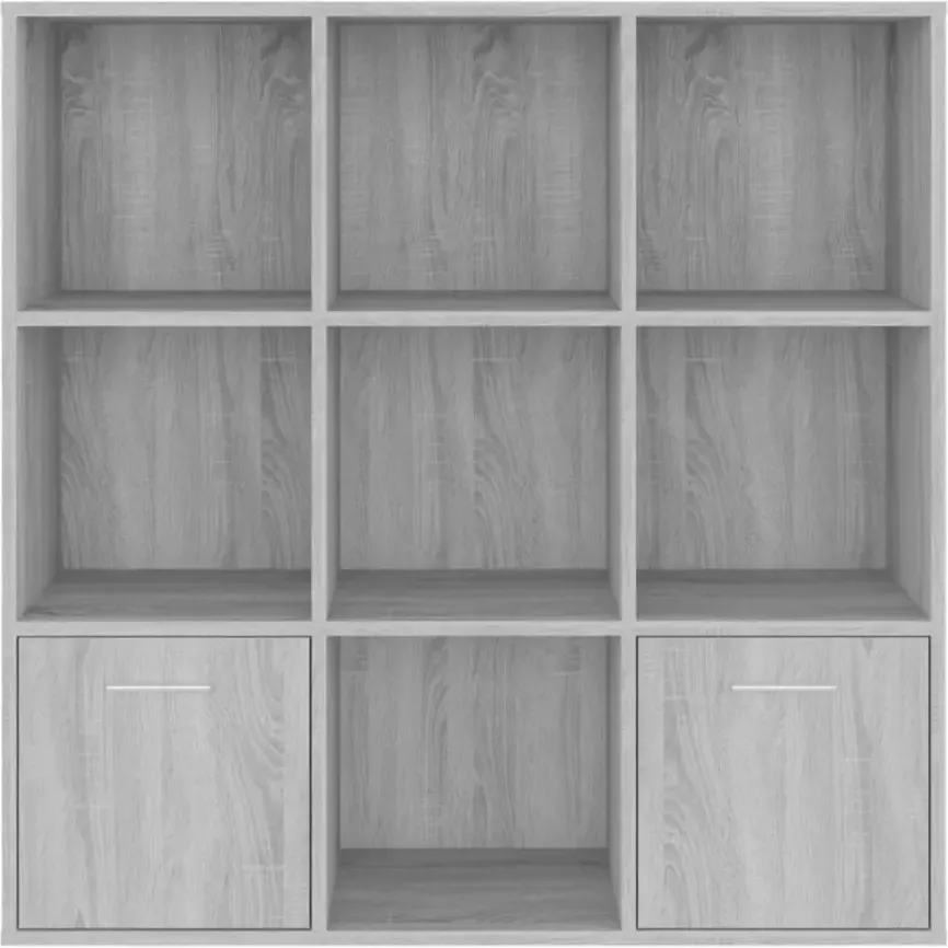 VidaXL -Boekenkast-98x30x98-cm-grijs-sonoma-eikenkleurig - Foto 2